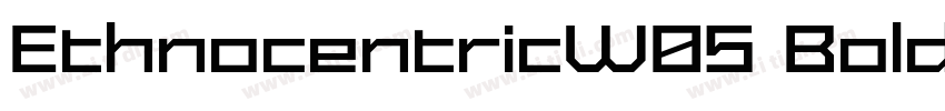 EthnocentricW05 Bold字体转换
